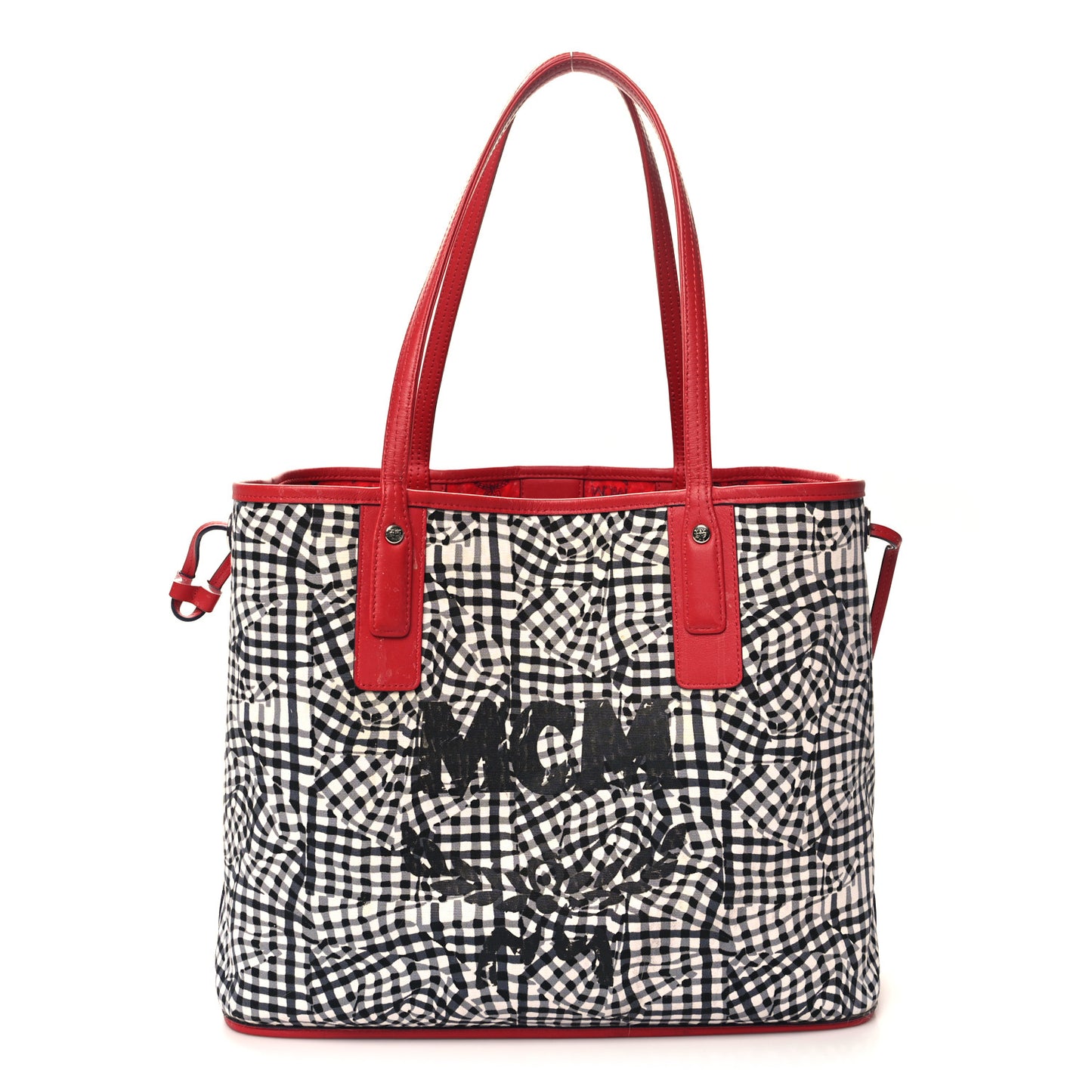 Visetos Medium Liz Reversible Shopper Tote Ruby Red