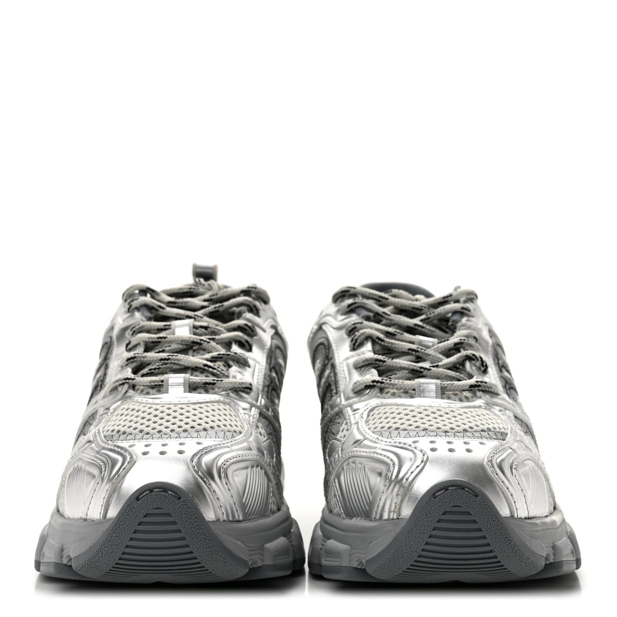 Christian Dior Technical Mesh Dior Chrono Sneakers 38.5 Silver 3 of 10