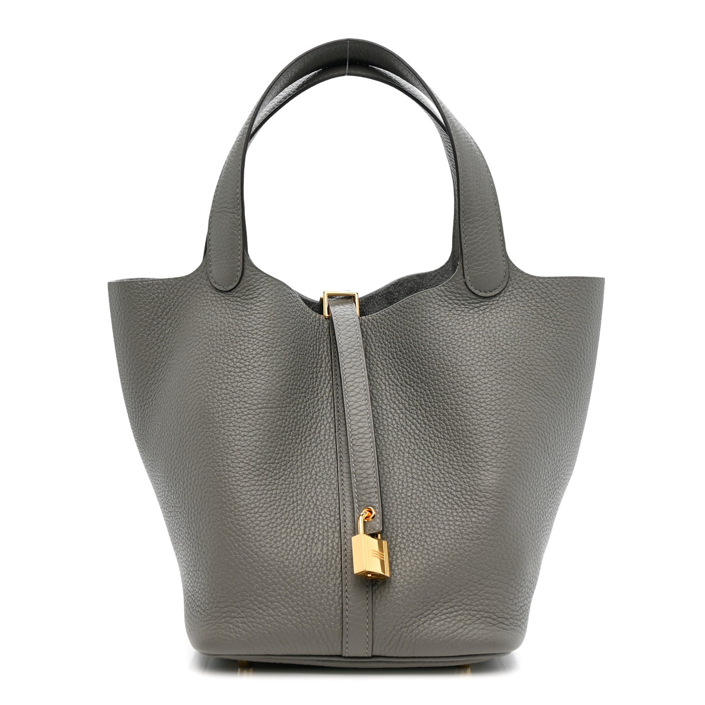 Taurillon Clemence Picotin Lock 22 MM Gris Meyer