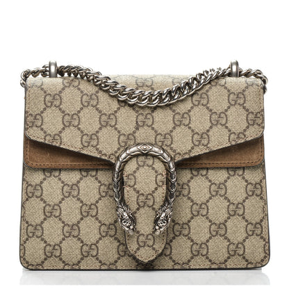 Gucci GG Supreme Monogram Mini Dionysus Shoulder Bag Taupe 1 of 6