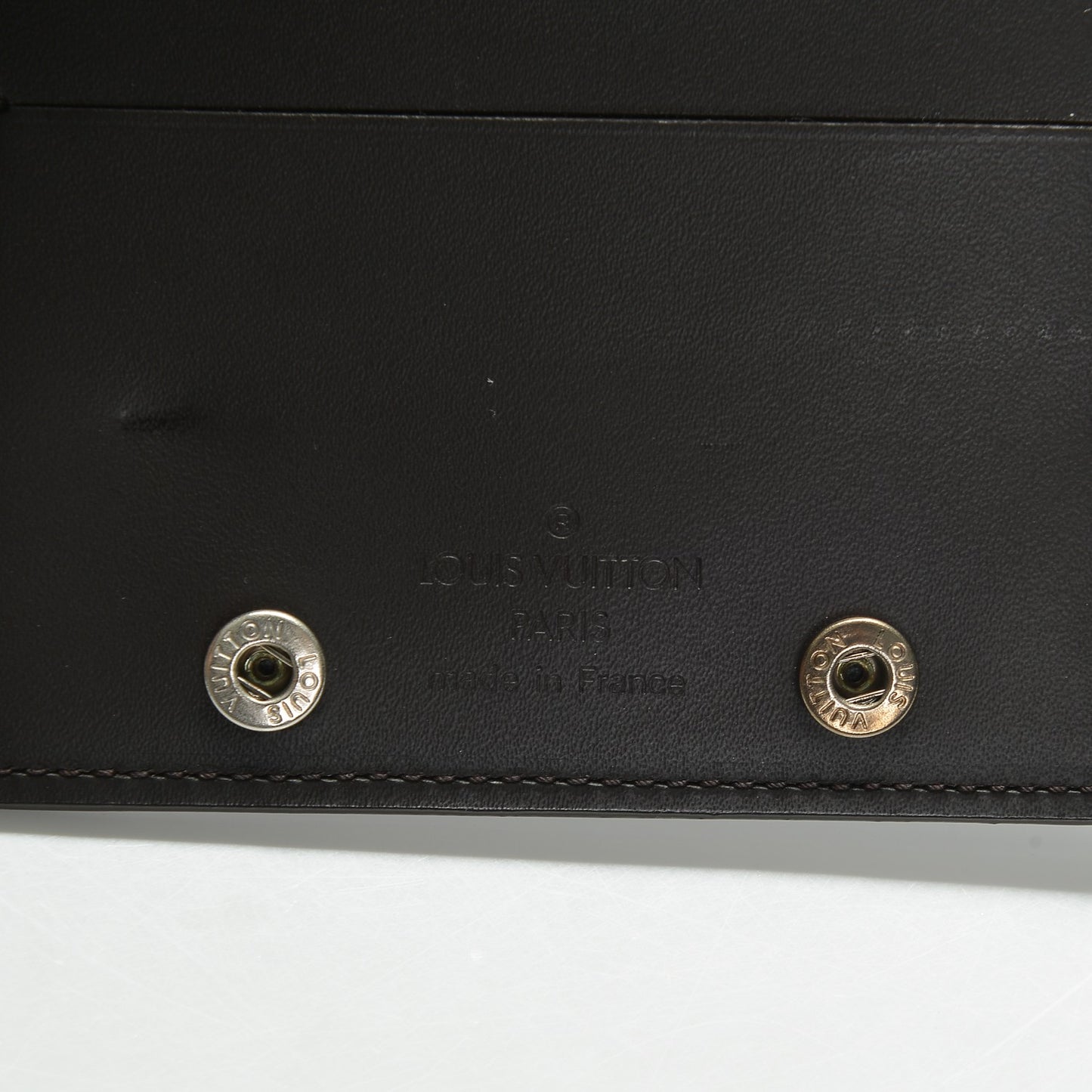 Monogram Glace Compact Wallet Cafe Brown