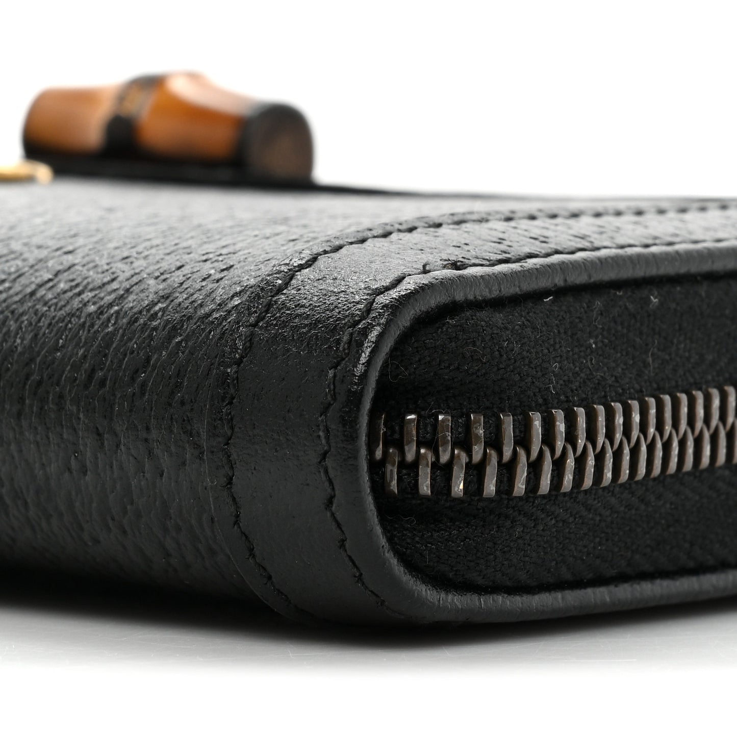 Wonka Grain Calfskin Diana Continental Wallet Black