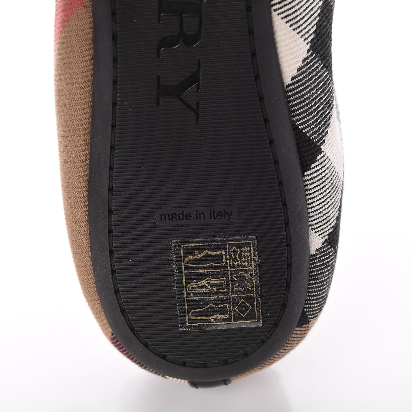 Heritage House Check Shipley Elastic Ballerina Flats 40.5 Black