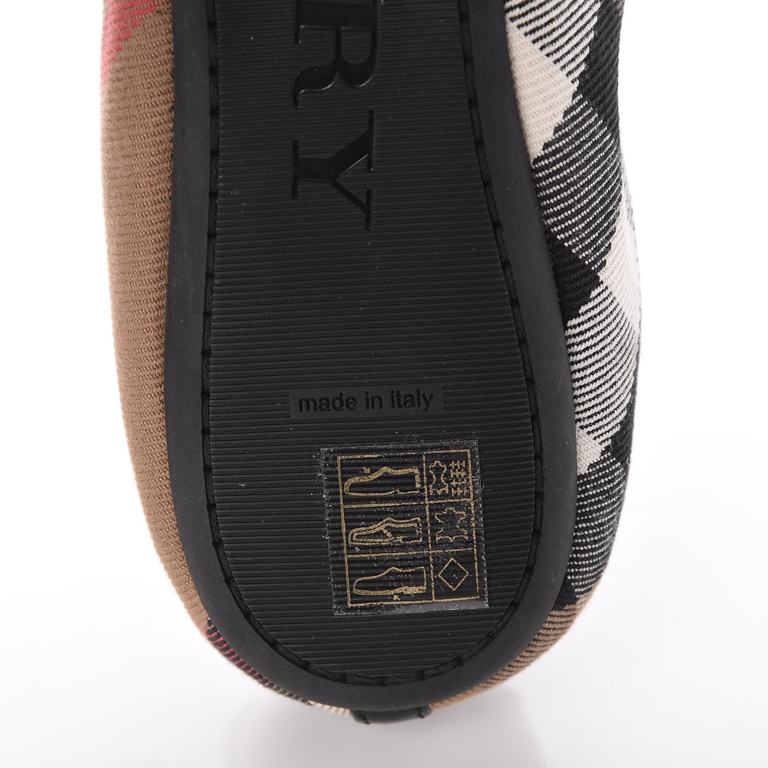 Burberry Heritage House Check Shipley Elastic Ballerina Flats 40.5 Black 8 of 11