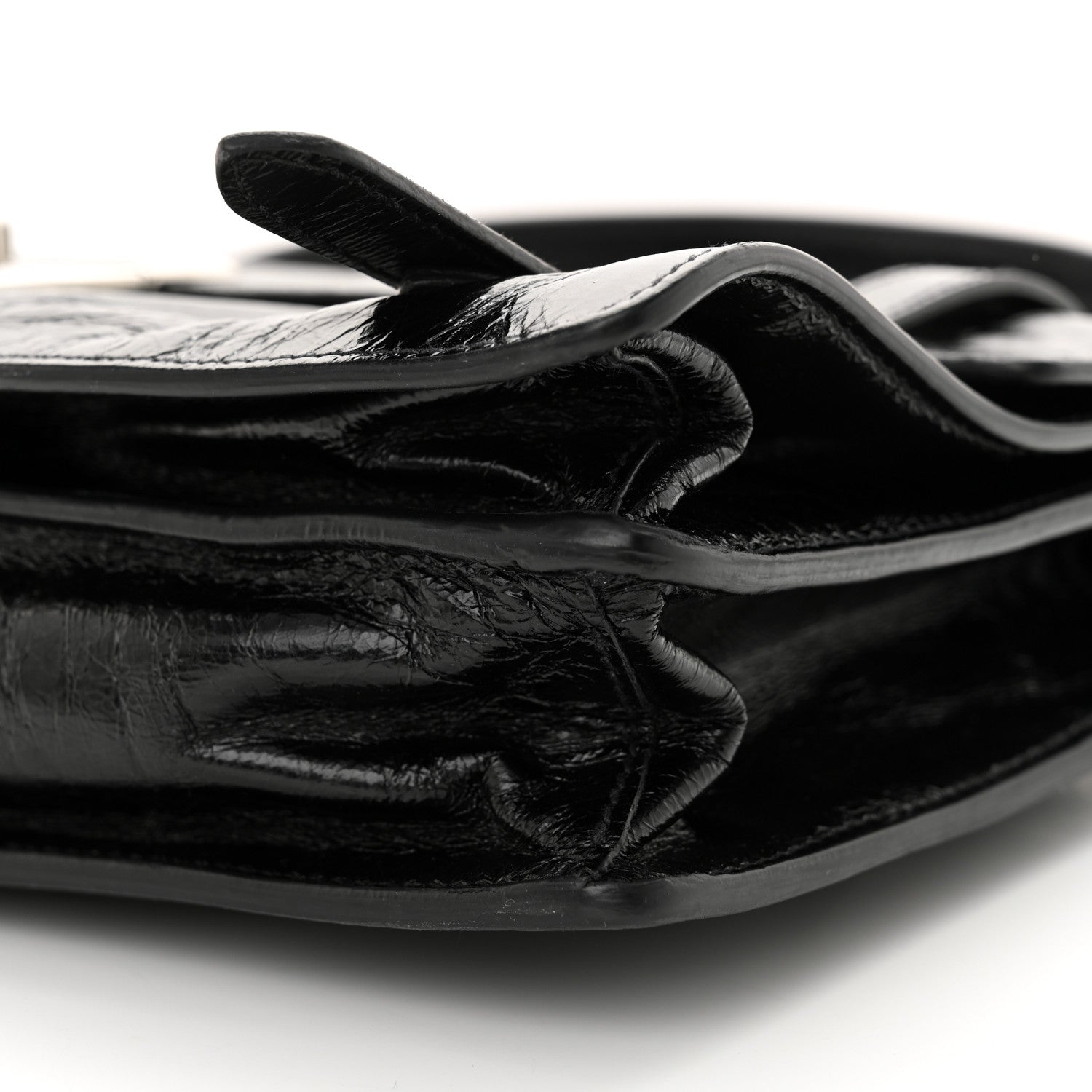 Prada Glossy Calfskin Medium Sound Shoulder Bag Black 9 of 12