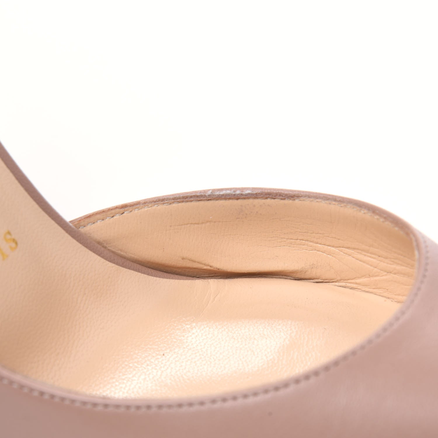 Christian Louboutin Nappa Iriza 100 Pumps 37.5 Nude 10 of 21