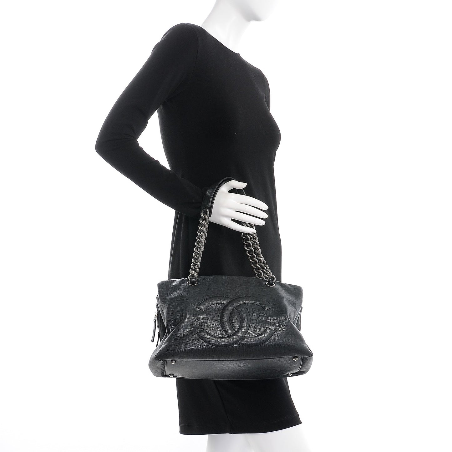 Caviar 31 Large Tote Dark Grey