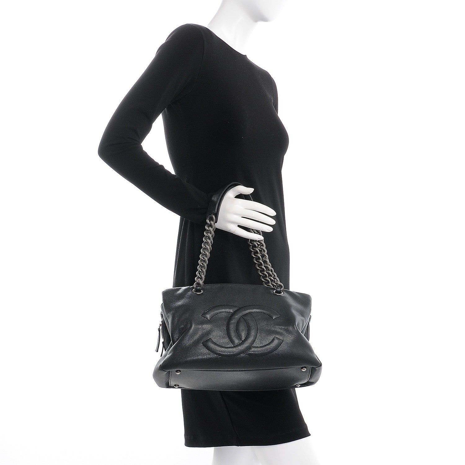 Chanel Caviar 31 Large Tote Dark Grey 2 of 8