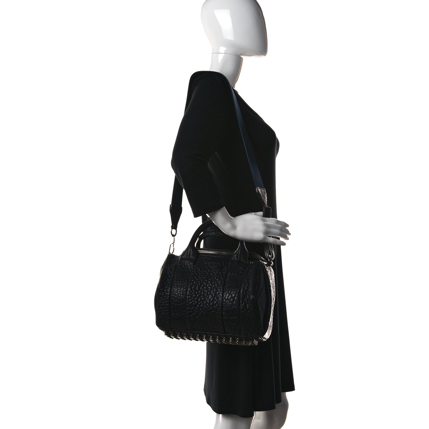 Pebbled Lambskin Mini Rockie Rhodium Hardware
