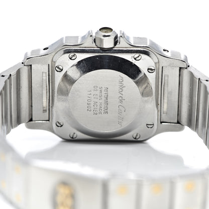 Cartier Stainless Steel 18K Yellow Gold 24mm Santos De Cartier Galbee Automatic Watch 5 of 7