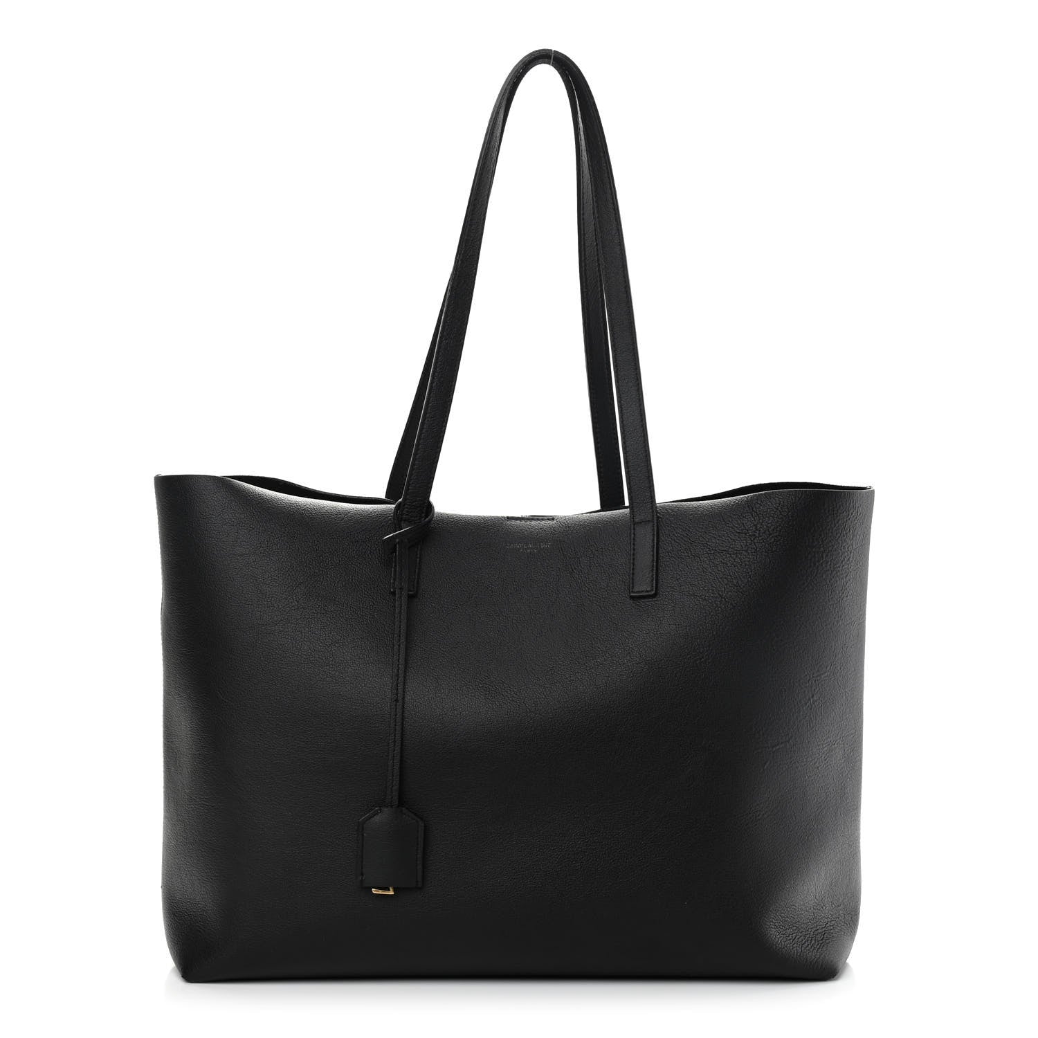 Saint Laurent Calfskin Large Shopping Tote Black 3 of 10