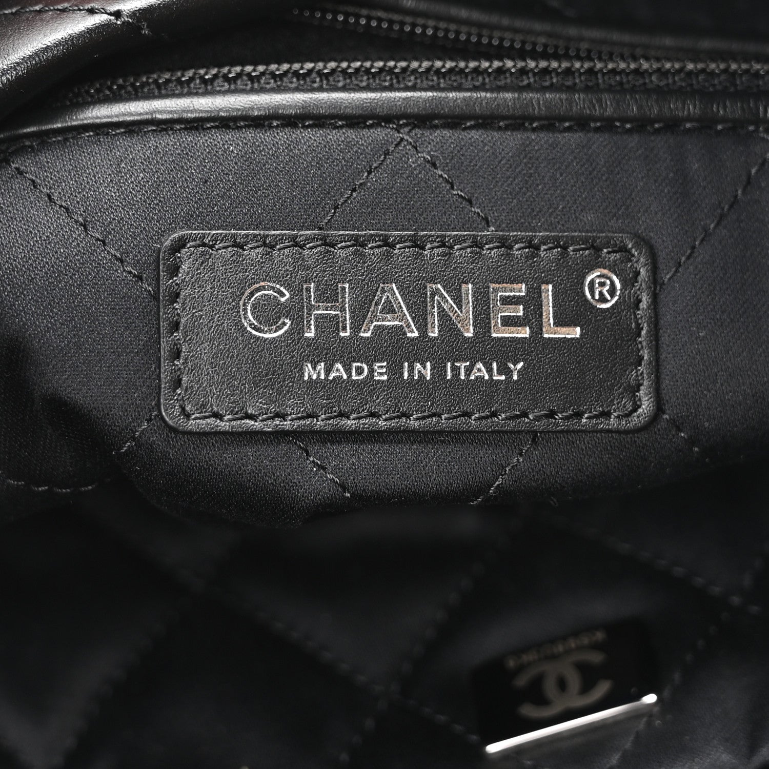 Chanel Shiny Calfskin Quilted Small Chanel 22 So Black 7 of 11