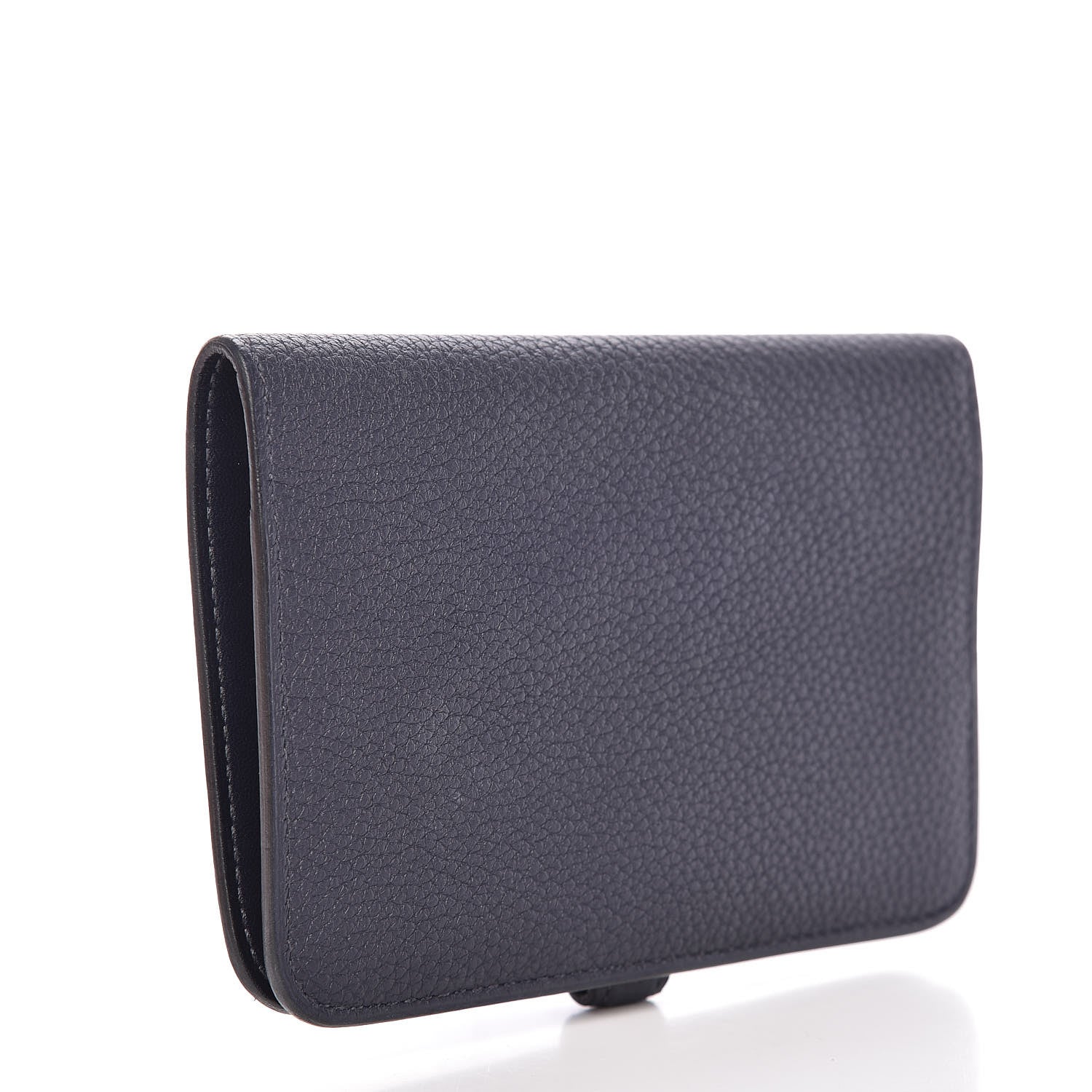 Hermes Togo Dogon Compact Wallet Bleu Nuit 3 of 11