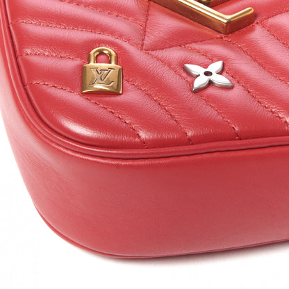 Louis Vuitton Calfskin Embellished New Wave Love Lock Heart Bag Ecarlate 5 of 9