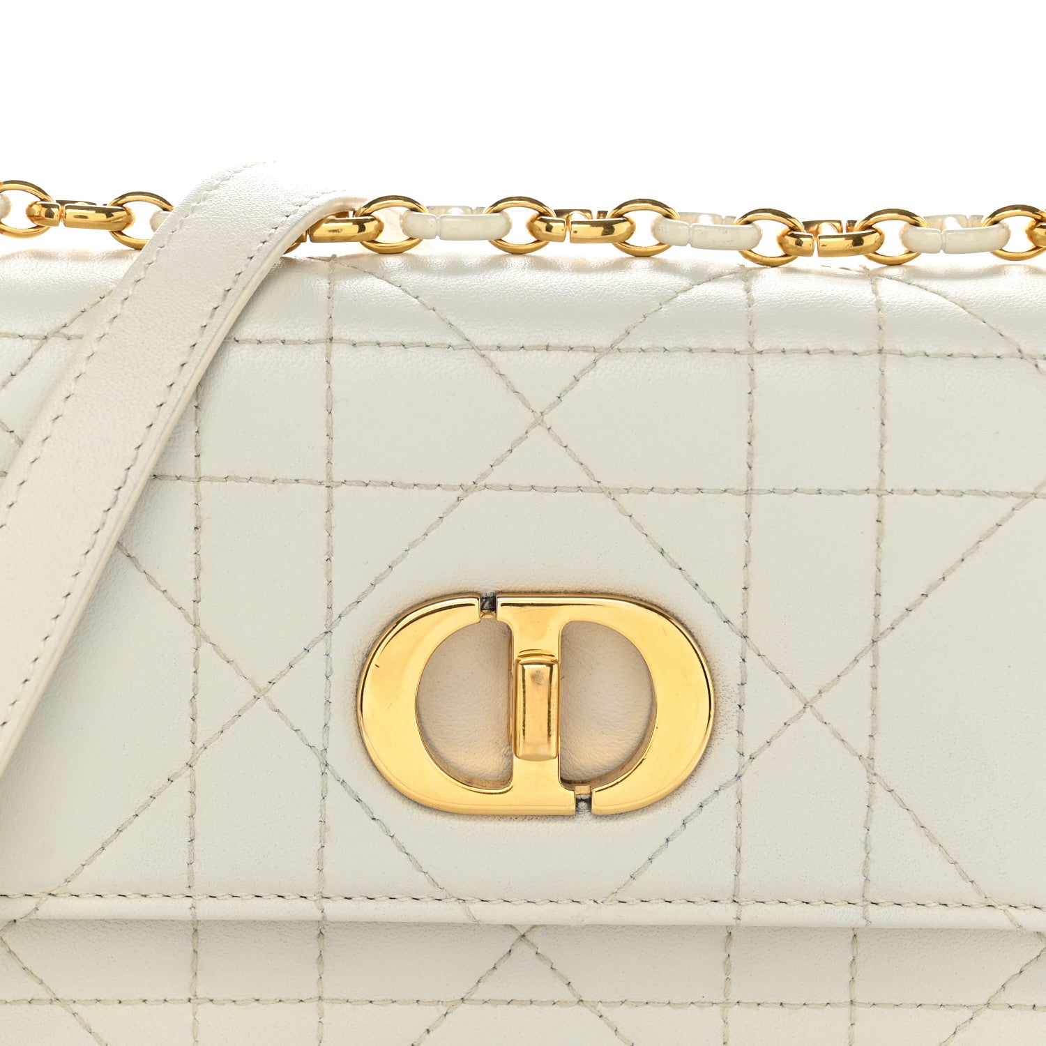 Christian Dior Lambskin Macrocannage Mini Miss Caro Bag Latte 6 of 10