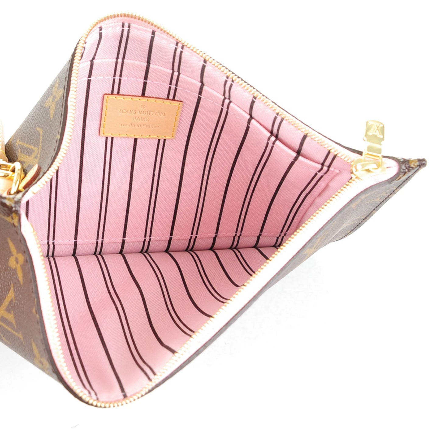 Monogram Neverfull MM GM Pochette Rose Ballerine