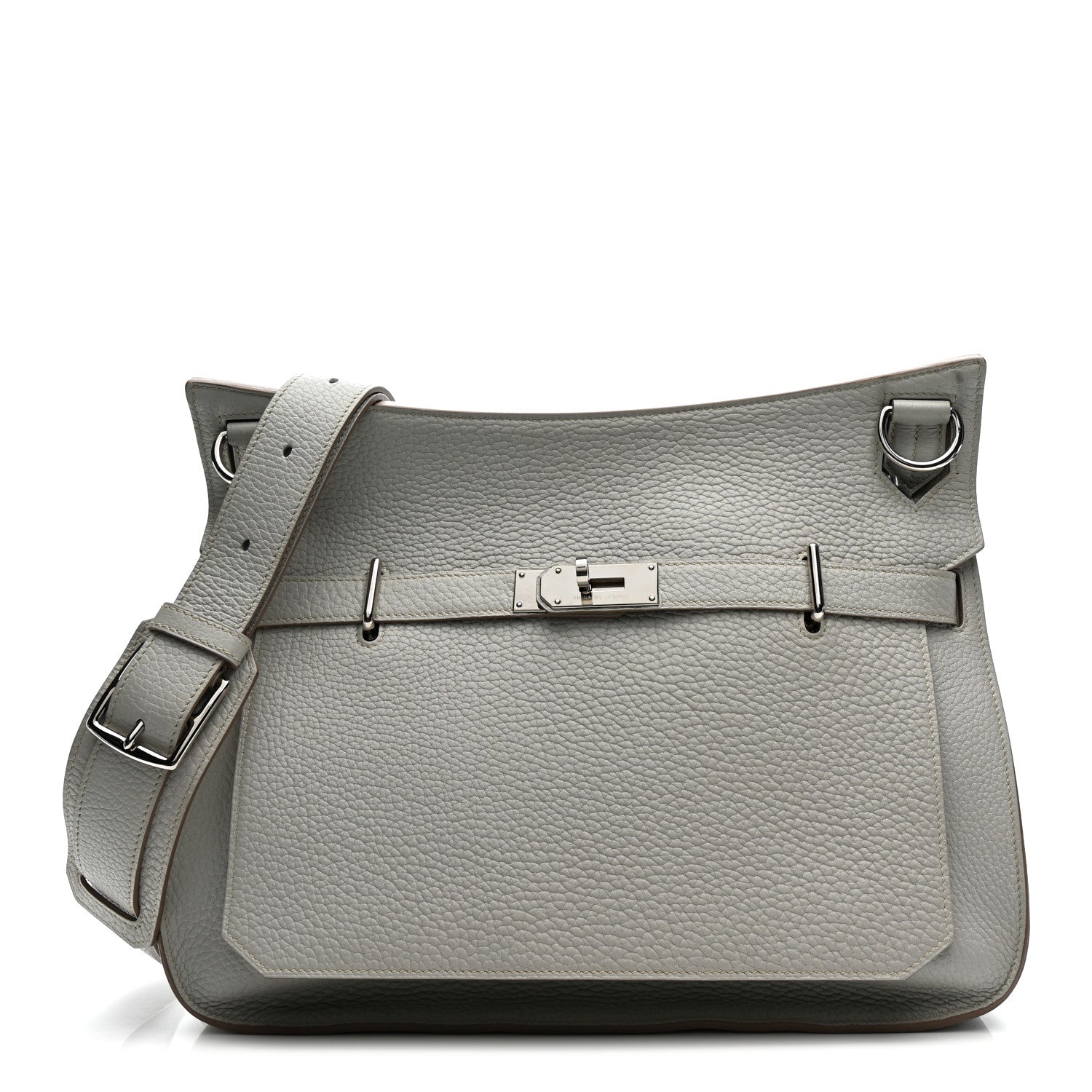 Hermes Taurillon Clemence Jypsiere 37 Gris Perle 1 of 15