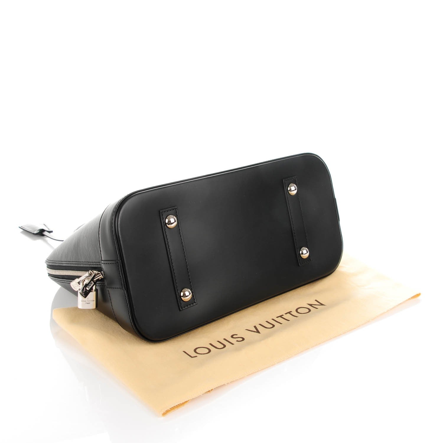 Louis Vuitton Epi Alma MM Black 4 of 8