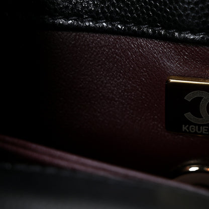 Chanel Caviar Quilted Extra Mini Coco Handle Flap Black 7 of 11