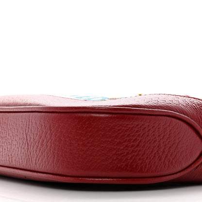 Gucci Canvas Calfskin 100 Centennial Music Small Jackie 1961 Hobo Ivory Red 9 of 10