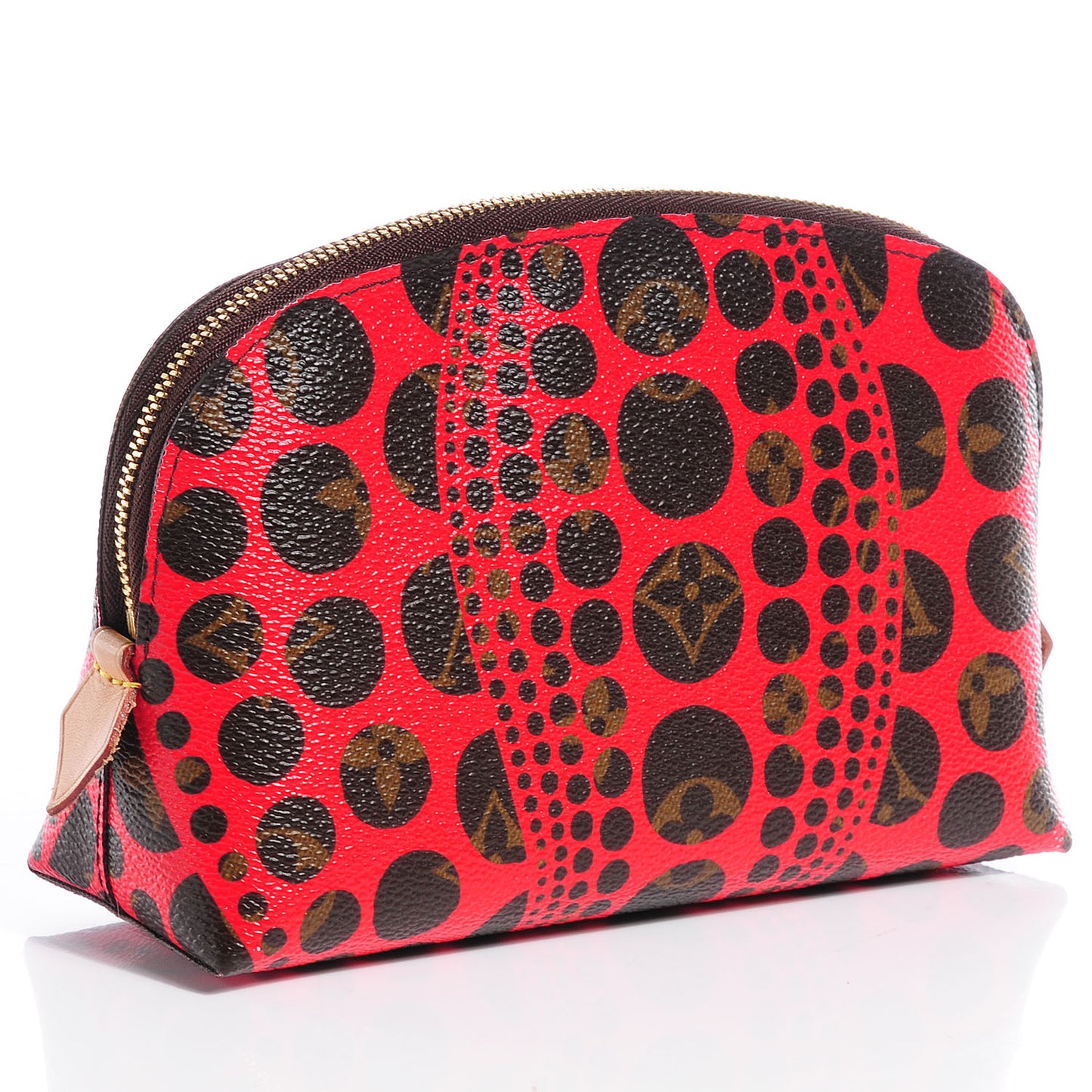 Monogram Kusama Pumpkin Dots Cosmetic Pouch Red