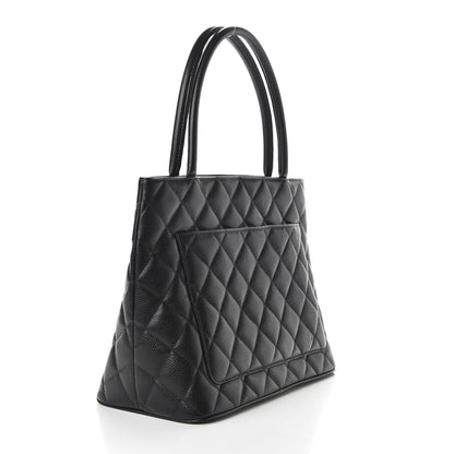 Chanel Caviar Quilted Medallion Tote Black 3 of 11