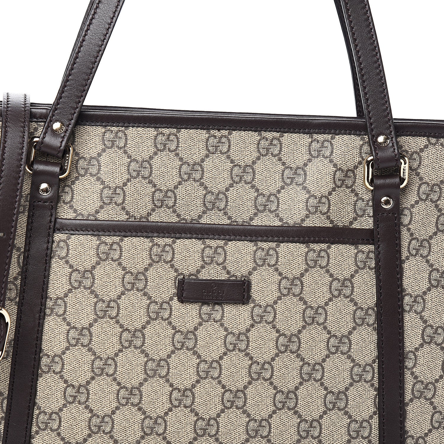 Gucci GG Supreme Monogram Medium Joy Tote Dark Brown 9 of 9