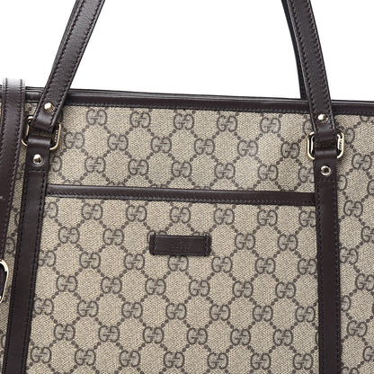 Gucci GG Supreme Monogram Medium Joy Tote Dark Brown 9 of 9