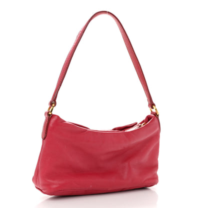 Prada Nappa Fiocco Bow Pochette Peonia 3 of 12