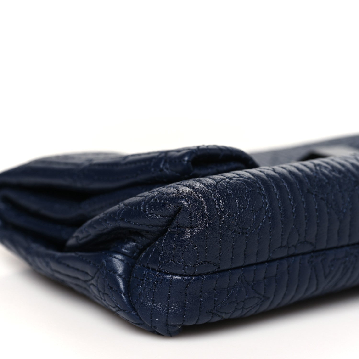 Louis Vuitton Calfskin Quilted Monogram Altair Clutch Marine 8 of 9