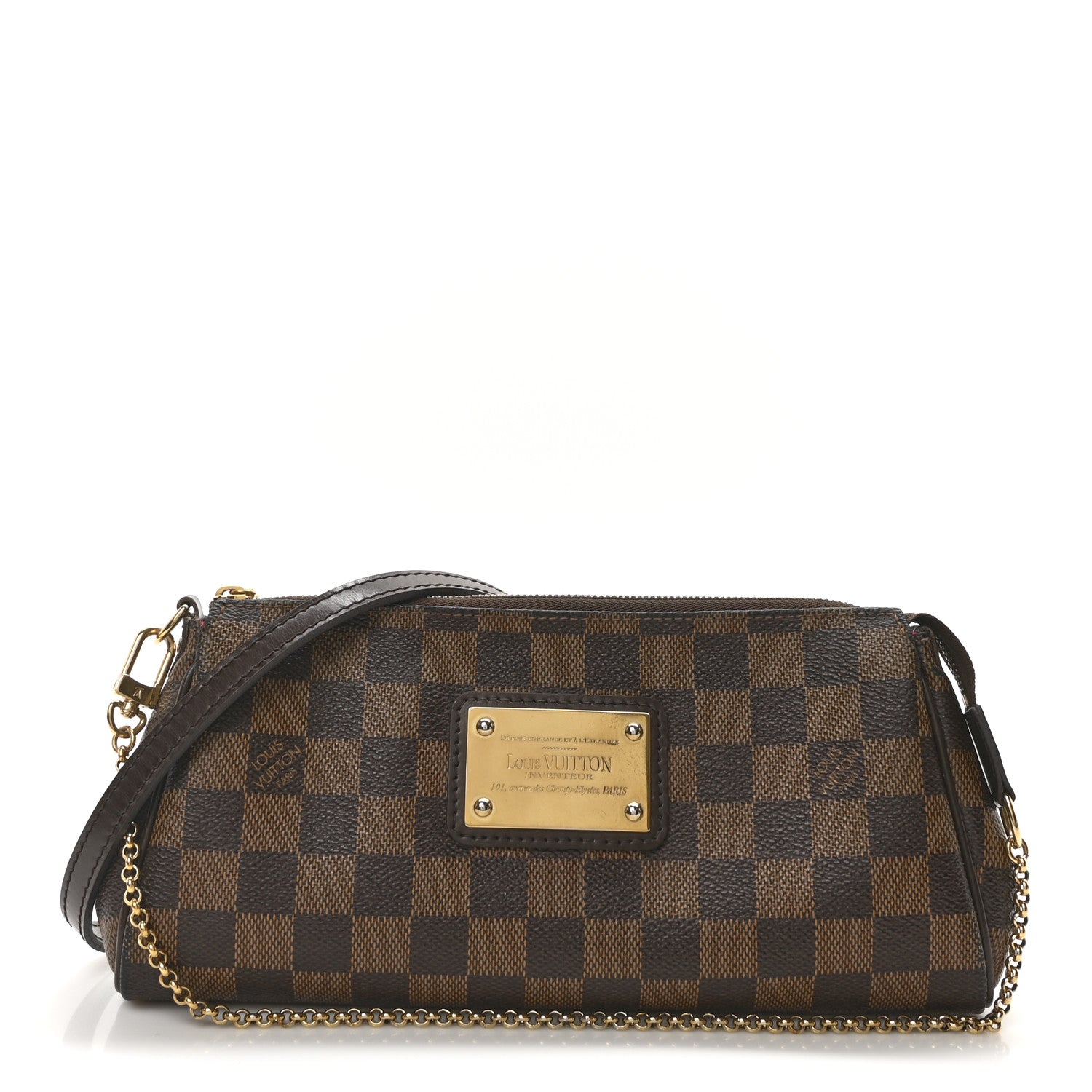 Louis Vuitton Damier Ebene Eva Clutch 1 of 9
