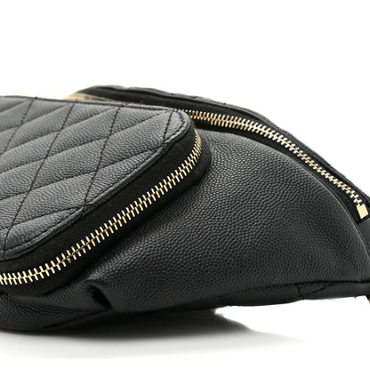 Chanel Caviar Quilted Business Affinity Waist Belt Bag Black 9 of 10