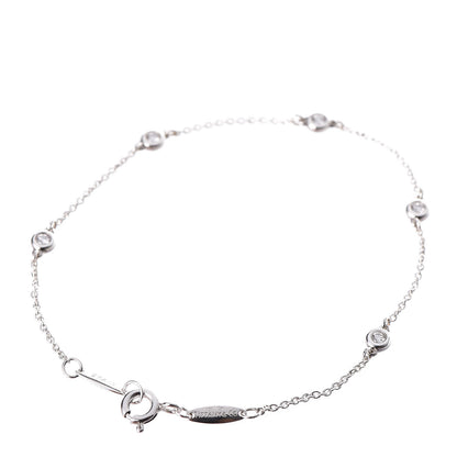 Tiffany Sterling Silver Diamond .15ct Elsa Peretti Diamonds By The Yard Bracelet 3 of 5