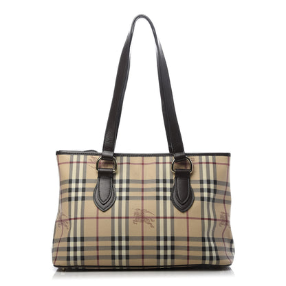 Burberry Haymarket Check Medium Regent Tote Chocolate 1 of 12