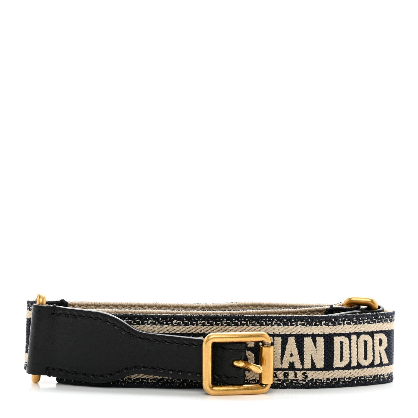 Canvas Embroidered Book Belt 80 32 Black White