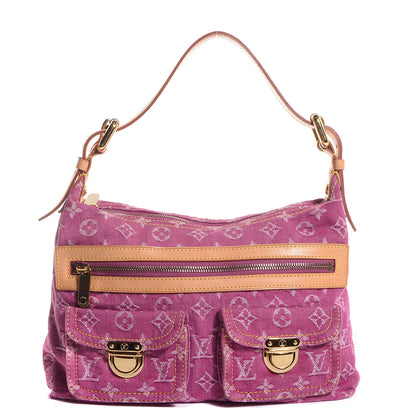 Louis Vuitton Denim Baggy PM Fuchsia 1 of 7