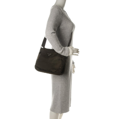 Prada Nylon Vela Flat Messenger Bag Ebano 2 of 7