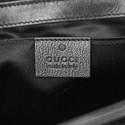Gucci Sequin Matelasse Diagonal Mini GG Marmont Shoulder Bag Black 6 of 10