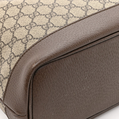 Gucci GG Supreme Monogram Textured Calfskin Medium Ophidia Shoulder Tote Bag Beige Ebony New Acero 11 of 15