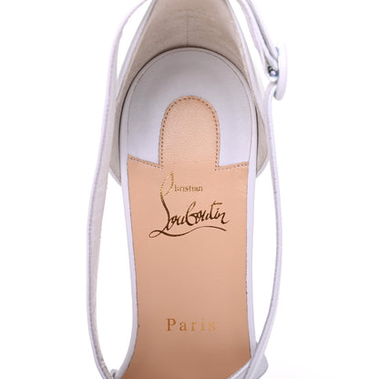 Christian Louboutin Nappa Loubi Bee Alta 85 Sandals 41 White 7 of 8