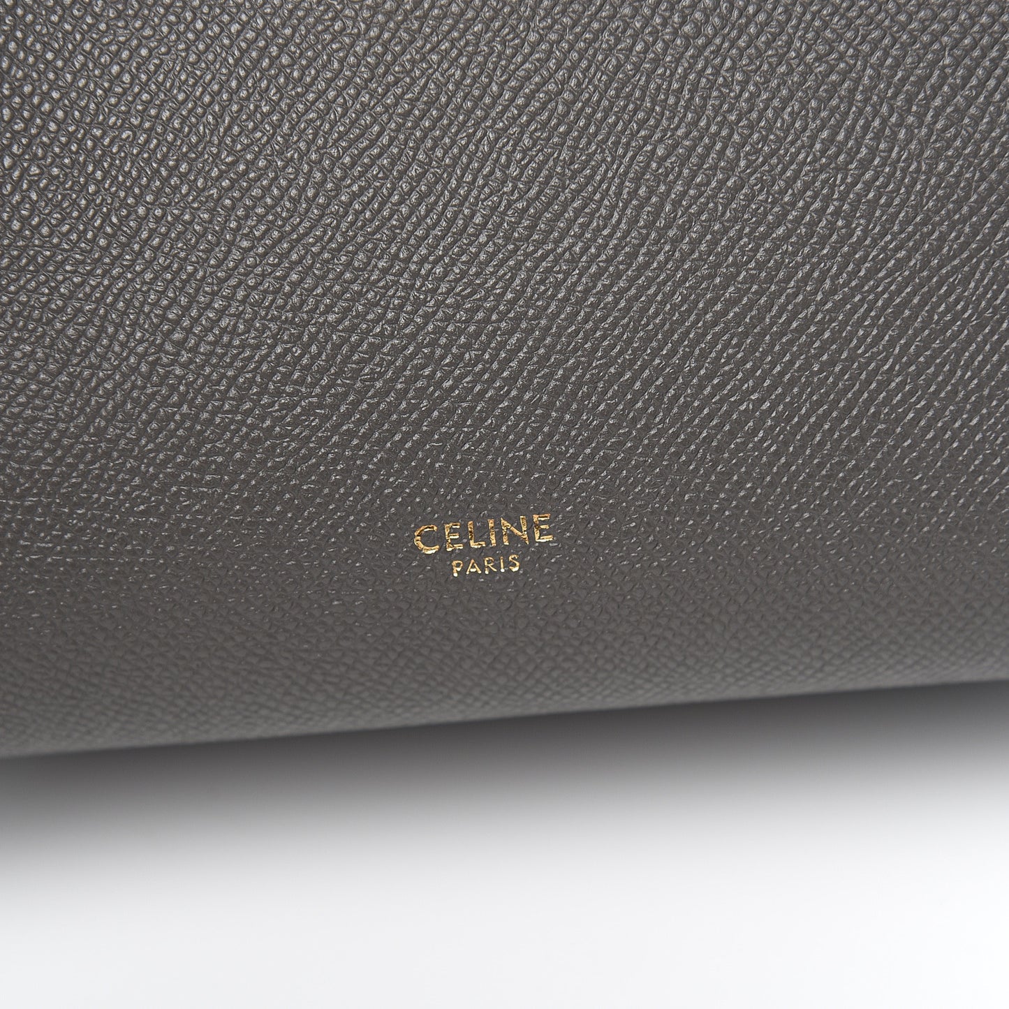 Grained Calfskin Nano Belt Bag Grey