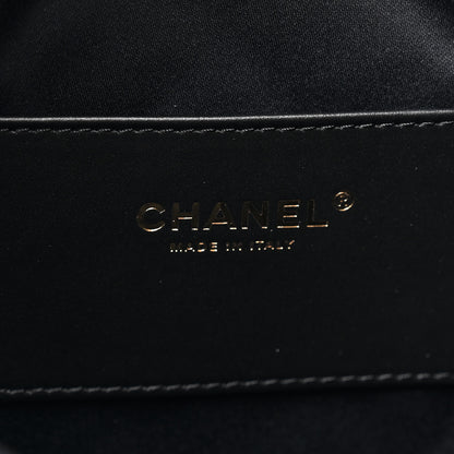 Chanel Washed Denim Quilted Medium Chanel 25 Handbag Black 7 of 10
