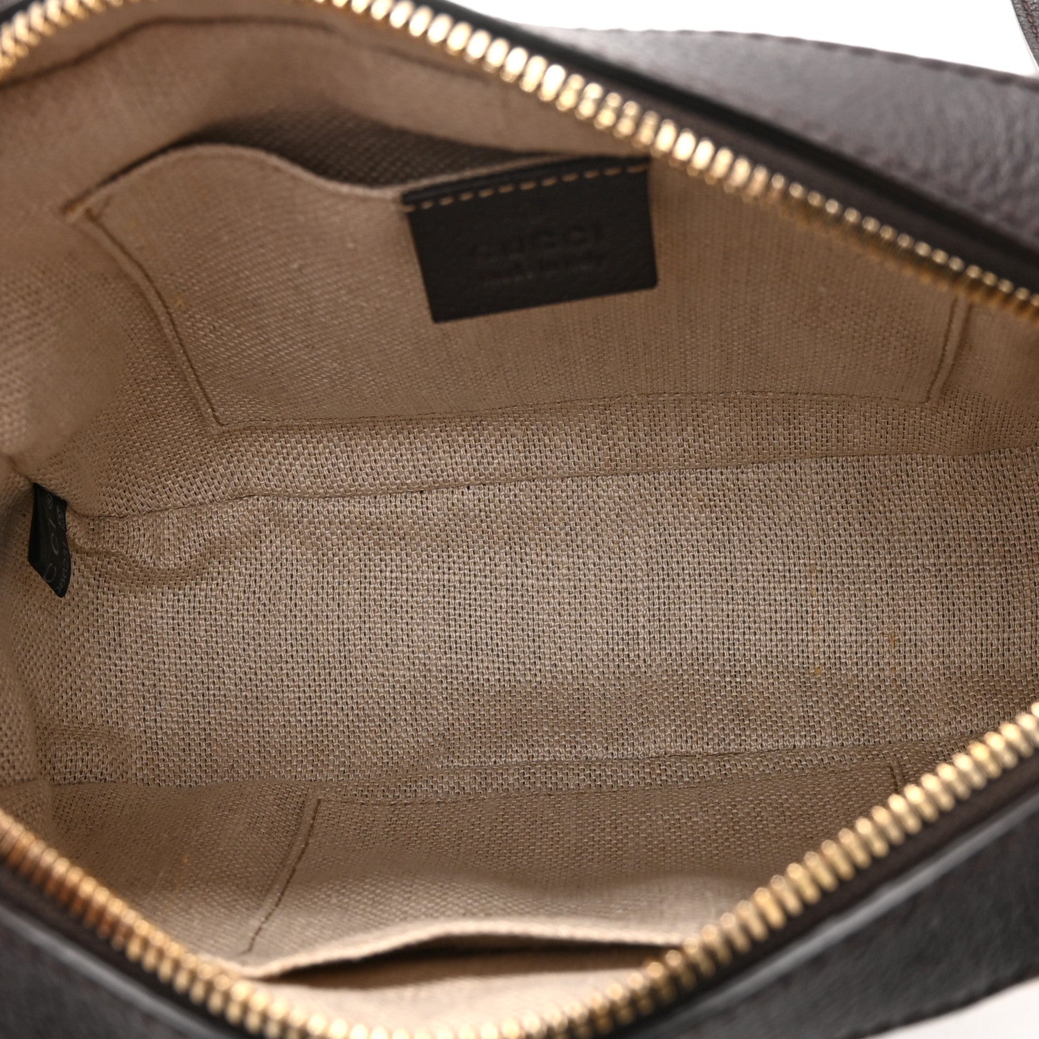 Gucci GG Supreme Monogram Web Small Webby Bee Shoulder Bag Dark Brown 5 of 12