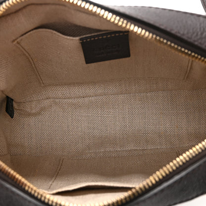 Gucci GG Supreme Monogram Web Small Webby Bee Shoulder Bag Dark Brown 5 of 12