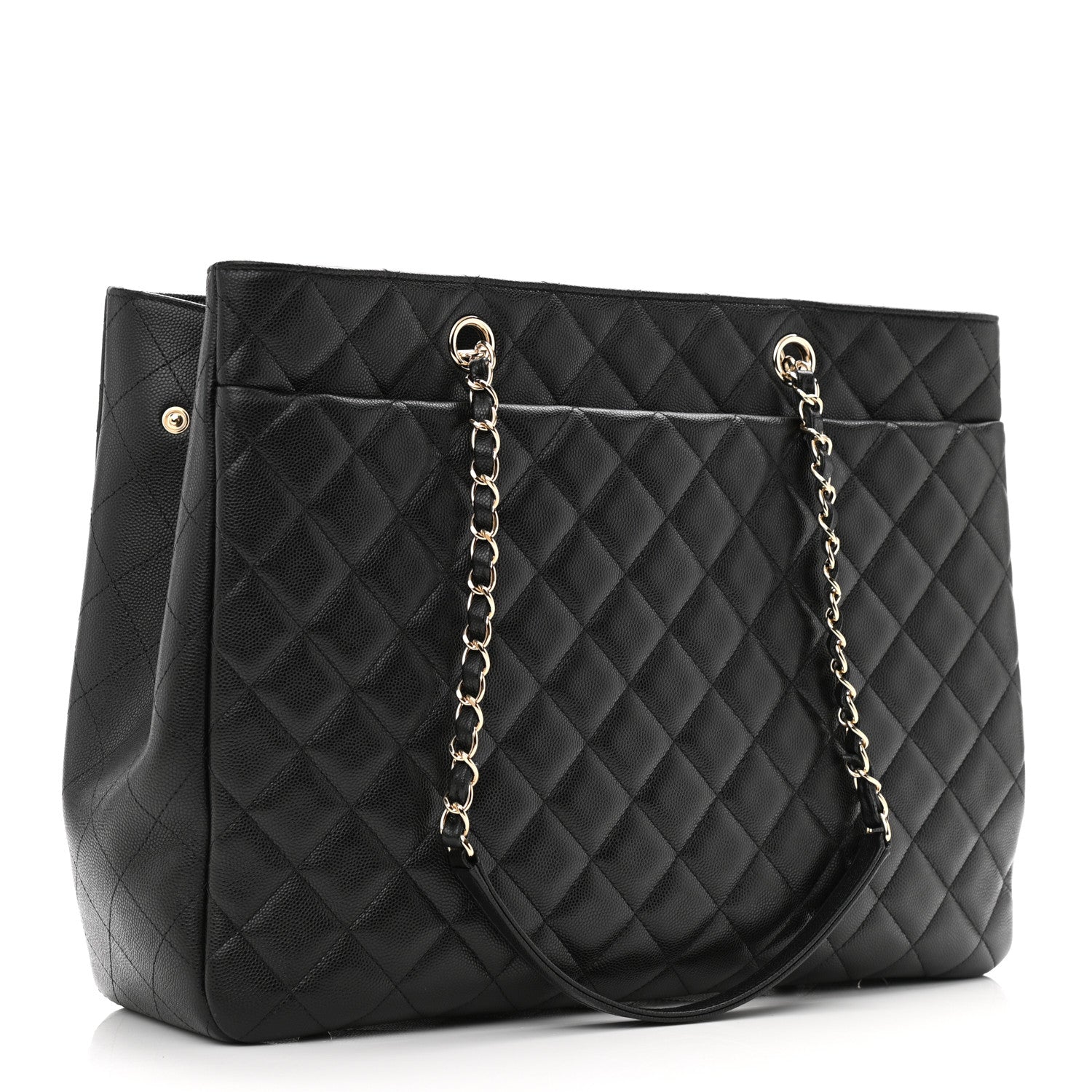 Chanel Caviar Quilted Large Shopping Tote Black 4 of 21