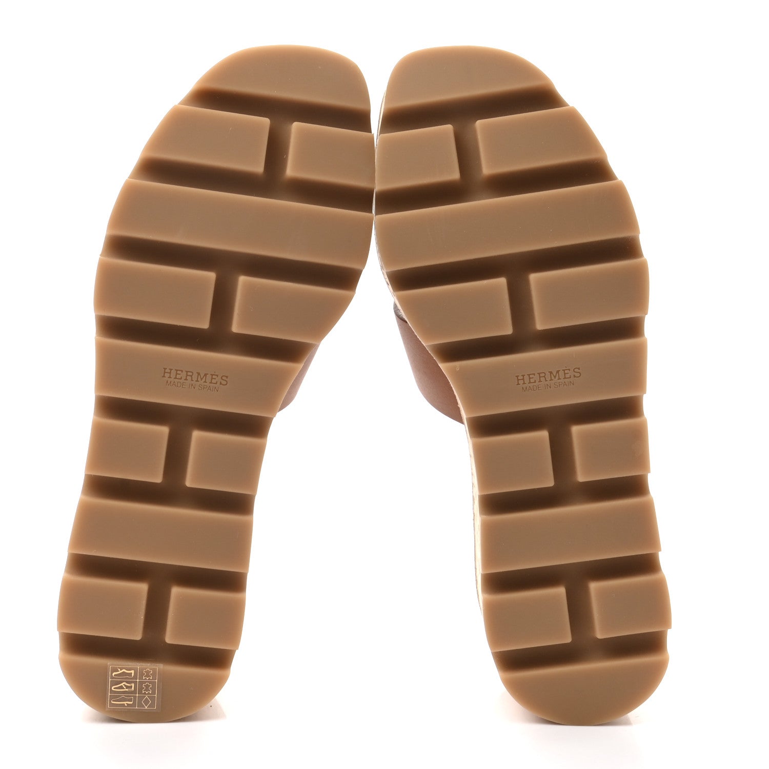 Hermes Calfskin Cork Eze 30 Sandals 35 Marron Glaise 5 of 9