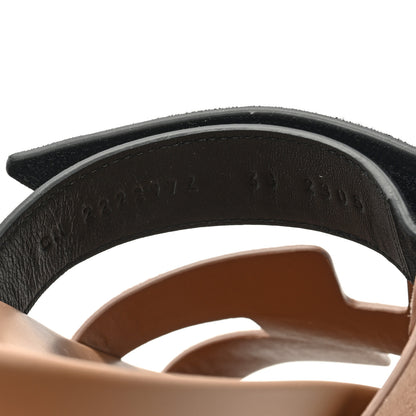 Hermes Suede Goatskin Womens Chypre Sandals 38 Rose Perle Black 8 of 9