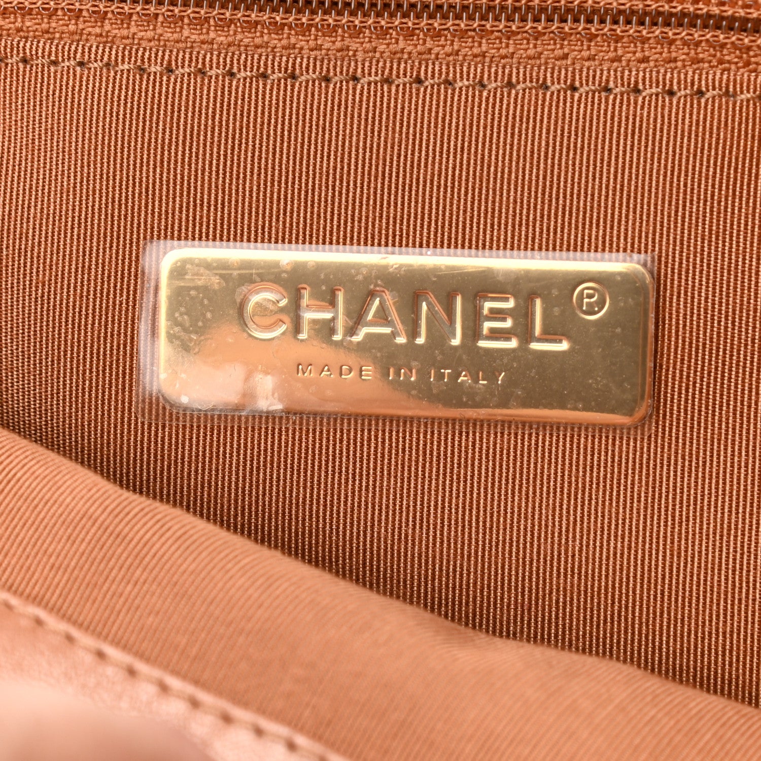 Chanel Lambskin Quilted Large Chanel 19 Flap Brown 8 of 9