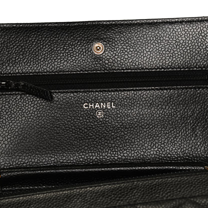 Chanel Caviar Quilted Wallet On Chain WOC Black 5 of 12