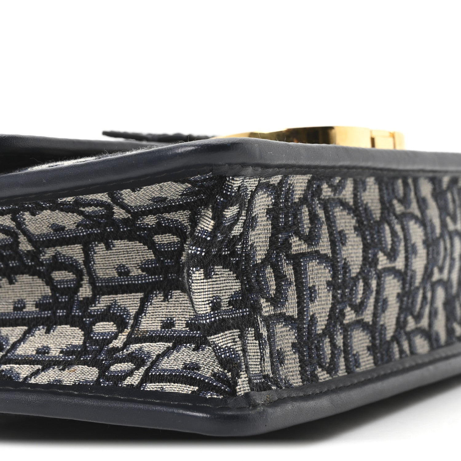 Christian Dior Oblique 30 Montaigne Flap Bag Blue 8 of 9